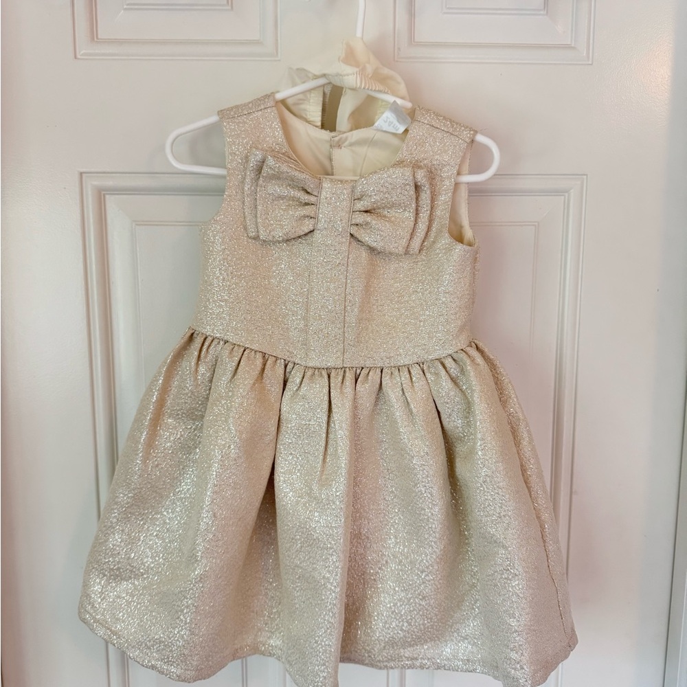 Carter's Gold Glitter Formal Dress for Kids
